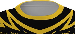 Camiseta deportiva de manga corta transpirable de Jersey sublimado personalizado de alta calidad con diseño frontal y logotipo - Product Image 3