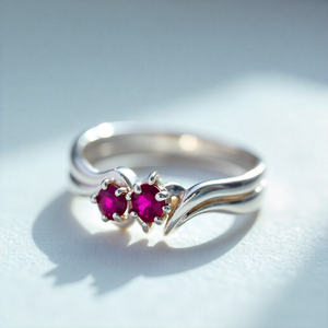 Luxurious 925 Sterling Silver 18K Gold <b>Statement</b> <b>Ring</b> Gemstone Classic Wedding Party <b>Ring</b> - Product Image 4