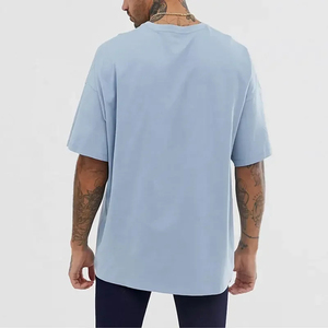 Men's Structured Oversized Tee Heavy Cotton Fashion Shirt for Contemporary Casual and Streetwear Style - Product Image 3