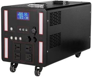 สถานีไฟฟ้าพกพา 10KWh ราคาประหยัด แบตเตอรี่ Lifepo4 51.2V 200Ah สำรองไฟ พร้อมเพิ่มความจุได้ สำหรับใช้ในบ้านเมื่อไฟดับ - Product Image 1