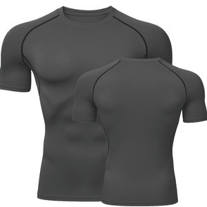 Sous-vêtement anti-transpiration pour homme, t-shirt ajusté à col rond avec coussinets anti-transpiration sous les aisselles, sous-vêtements respirants - Product Image 6