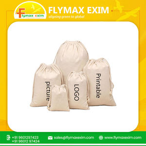 Sacs fourre-tout à cordon de serrage meilleure qualité 100% coton pur, sacs-cadeaux pour fonctions de mariage à vendre au meilleur prix - Product Image 6