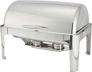 Plat à réchaud élégant en acier inoxydable de qualité supérieure, chauffe-plat de buffet, qualité durable et stable, finition professionnelle - Product Image 2