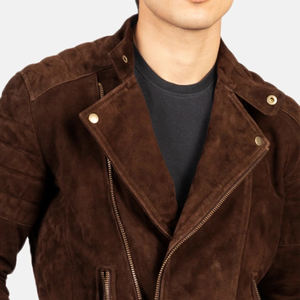 Veste classique en cuir pour hommes en vrac vente en gros de manteaux de motard à la mode avec logo personnalisé vestes de moto OEM fournisseur bon marché - Product Image 6