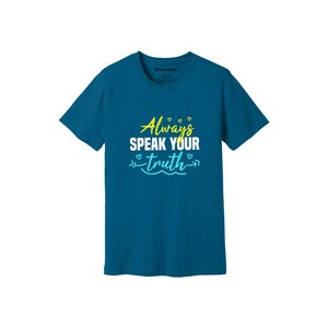 เสื้อยืดผ้าฝ้าย100% พิมพ์ลายด้วยความมีน้ำใจขนาด160 180ถึงหนักมี12สีที่สามารถปรับแต่งดีไซน์และการจัดวางของคุณเองได้ - Product Image 1