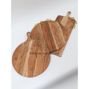 Planche à découper de forme ronde de qualité exclusive pour la maison et la cuisine Planches à découper pour légumes en marbre blanc au design attrayant - Product Image 6