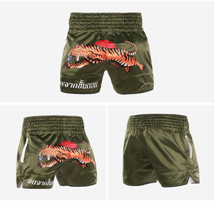 OEM Make Your Own Wholesale Muay Thai Boxing Shorts-100% <b>Polyester</b> Sublimation Transfer Print Unisex Adult - Product Image 2