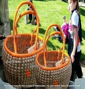 Rattan Woven Sabai Grass Basket Outdoor Fruit Vegetable & Dry Fruit New Design Kitchenware Basket With Handle for Everyday Use - Product Image 5