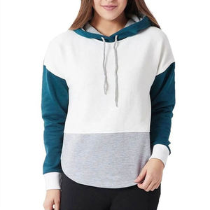 Wholesale Women Color Block Hoodies Custom <b>Patchwork</b> Long Sleeve Sweatshirts Oversized Pullover Casual Ladies Streetwear <b>Tops</b> - Product Image 1