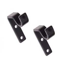 Supports de tringle à rideau en métal en fonte de qualité supérieure pour support de rideau durable et accent de cadre de fenêtre intérieur de maison rustique - Product Image 3