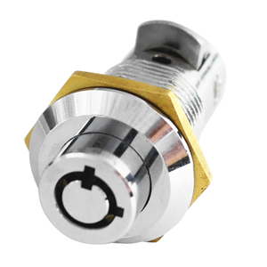 Durable 60mm Zinc Alloy Tubular <b>Lock</b> with Chrome Finish and 2 Keys for <b>Motorcycle</b> Storage & Automotive Protection by ABA - Product Image 2