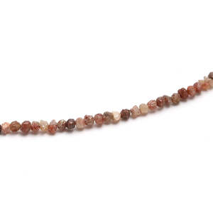 Collier de perles en diamant brut rouge 100% naturel de 2-3 mm, longueur 16 pouces - Product Image 5