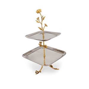Présentoir à chocolat rond en métal avec base en marbre pour une présentation forte des chocolats, des desserts et des biscuits - Product Image 6