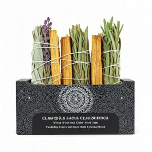 Juego de 3 barras de limpieza tibetana Para manchas con fragancia de sandalia de hojas y bambú para reducir el estrés - Product Image 3