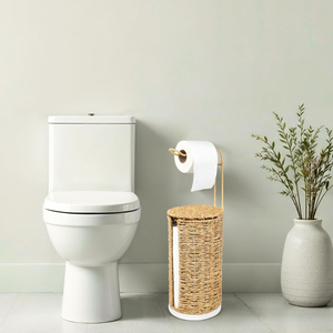 100% naturel tissé à la main Boho Seagrass porte-papier hygiénique autoportant Vietnam importation boîtes de rangement et bacs - Product Image 5