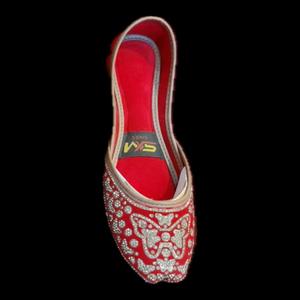 Zapatos Khusa con diseños bordados de alta calidad para mujeres y niñas, zapatos Khusa hechos a mano con estilo para calzado de mujer para uso en interiores - Product Image 6