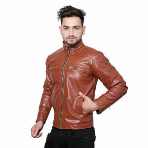 Blouson d'hiver Vintage en cuir de vache véritable pour homme, vêtement de Moto Racer élégant et de haute qualité, prix raisonnable, OEM - Product Image 1