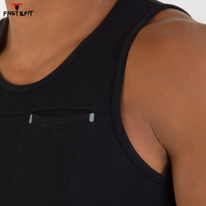 Más Popular gimnasio entrenamiento 100% algodón hombres camisetas sin mangas Fitness camiseta culturismo camiseta sin mangas - Product Image 6