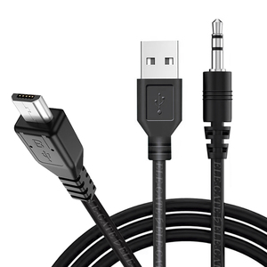 Cavo Micro USB (V8) a USB e jack da 3,5 mm lungo 1,5 metri con rivestimento in PVC e schermatura a treccia - Product Image 3