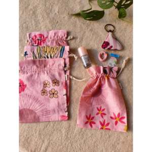 Juego de 5 Bolsas de Regalo de Algodón Potlis Ecológicas, Biodegradables y Reutilizables - Product Image 1