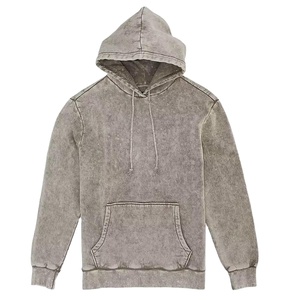 Vente en gros fabricant : Veste streetwear d'hiver de haute qualité, zippée, brodée, vintage, effet soleil délavé, déchirée, délavée à la pierre et à l'acide, et vieillie - Product Image 1