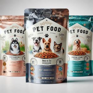 ถุงซิปล็อคแบบตั้งได้ ปิดผนึกด้วยความร้อน ป้องกันความชื้นและแสง สีเงิน ขนาดสั่งทำได้ สำหรับบรรจุภัณฑ์อาหารสัตว์เลี้ยงสำหรับสุนัข - Product Image 4