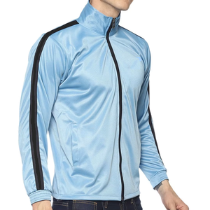 Logo personnalisé veste de sport de jogging décontractée à glissière complète automne et hiver vestes brodées régulières pour hommes - Product Image 2