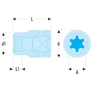 Llaves de Impacto Facom Torx de 1/2'' de Alta Calidad - Product Image 2