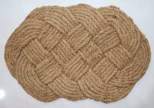 Alfombrilla de hilo de telar manual más vendida, alfombrillas de fibra de coco de origen indio, costo económico industrial de exportación - Product Image 2