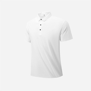Camiseta Polo de Manga Corta para Hombre y Mujer, Verano, Elástica, de Seda Helada, Color Sólido, Tejido de Punto Sin Costuras, Corta - Product Image 3