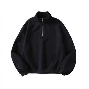 Green Vintage Half Zip Sweatshirt Women Men Retro Style Quarter Zip <b>Pullover</b> Oversized Blend Cotton Fleece Mock Neck <b>Jumper</b> - Product Image 6