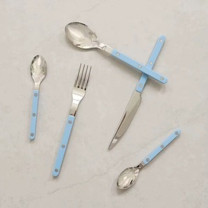 Simple White Handle Cutlery Set Modern <b>Flatware</b> for Home Dining Restaurants and Everyday Dining Use Handcrafted From India - Product Image 5