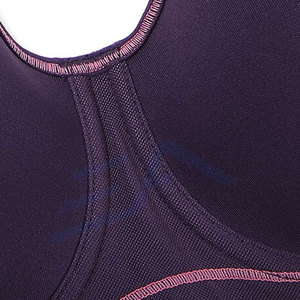 Soutien-gorge de sport de yoga respirant à maintien élevé pour femmes grandes tailles avec logo frontal - Confortable et facile à porter en stock - Product Image 5
