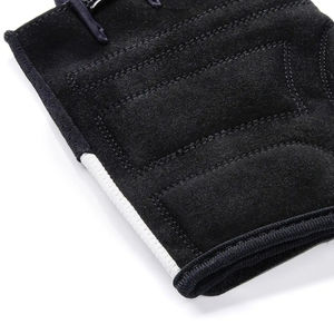 Guantes de Ciclismo de medio dedo Guantes acolchados de cuero duraderos antideslizantes para deportes al aire libre y montar en bicicleta Características térmicas - Product Image 5