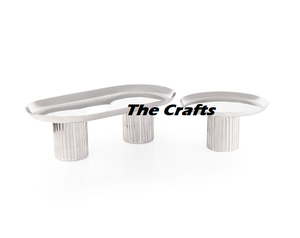 Juego de Tres Soportes para Servir Pasteles de Diferentes Tamaños en Hierro y Acero Inoxidable a Buen Precio - Product Image 2