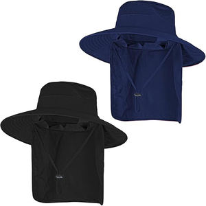 Personalizado a prueba de sol transpirable impreso ala ancha ajustable hombres al aire libre protección solar pesca senderismo táctico sombrero de ala ancha cubo - Product Image 2