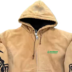 Sudaderas con Cremallera de la Mejor Calidad, Unisex, con Logotipo 3D, 100% Algodón, Impresión Personalizada, Transpirables, de Secado Rápido, Gruesas, 420 GSM, Estilo Francés - Product Image 3