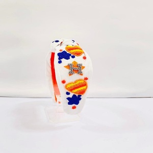 Beaded <b>Headbands</b> Confetti <b>Headband</b> Collection for Girls Kids <b>Women</b> Multi Sprinklers Stones Beaded Top Knotted Hair Accessories - Product Image 5