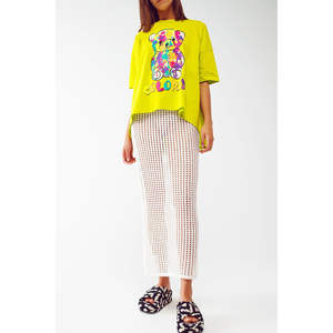 กระโปรงโครเชต์สีขาว Maxi White ผ้าชีฟองเนื้อนุ่ม ระบายอากาศได้ดี ทรงเอวสูงแบบลำลอง พอดีตัวสำหรับฤดูร้อน มีไซส์พลัส - Product Image 1