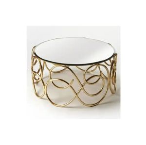 Modern Brass <b>Nesting</b> Coffee <b>Table</b> Contemporary Design Metal End <b>Table</b> Living Room Furniture - Product Image 5