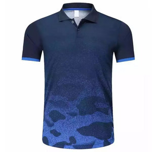 <b>Blue</b> Color 100% Cotton Sublimation Polo T-Shirt For <b>Men</b> Loose Fit Printed Top Trending Sustainable New Arrival T Shirt For <b>Men</b> - Product Image 1
