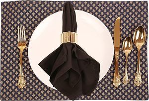 Lujosos servilleteros de metal redondos hechos a mano, diseño clásico para comedor, boda, fiesta y hebillas de aniversario - Product Image 4
