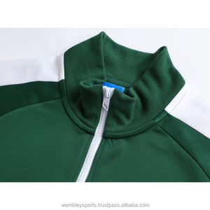 ยี่ห้อสไตล์ใหม่กีฬาวิ่งเสื้อแจ็คเก็ตชุดคุณภาพสูงโพลีเอสเตอร์ผู้ชายวอร์มฟุตบอลชุดฝึกซ้อมฟุตบอลวอร์ม - Product Image 3