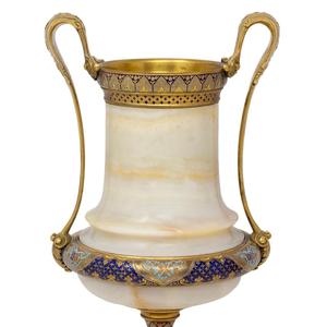 แจกันดอกไม้หินอ่อนพร้อมของตกแต่งบ้านทำจากทองเหลืองสุดหรู - Product Image 5