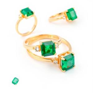 925 Silver Plated round Ring Natural <b>Green</b> Gemstone Vintage Style Adjustable <b>Jewelry</b> for Women for Parties - Product Image 2