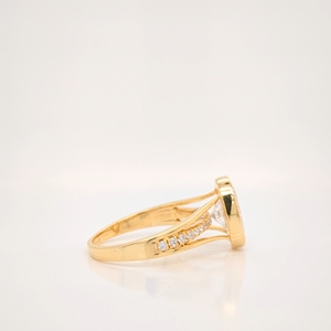 แหวนหมั้นมอสซาไนต์ทรงรี 2.50 กะรัต ยี่ห้อ Lurba Jewels พร้อมใบรับรอง ตัวเรือนทองคำขาว 14K สไตล์วินเทจ ประดับเพชรรอบวง สำหรับงานแต่งงาน งานฉลองครบรอบ - Product Image 2