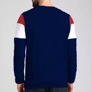 Produk desain baru penjualan paling laris barang 2025 Sweatshirt leher kru pria Sweatshirt kasual pria bernapas hoodies pria Logo kustom - Product Image 3