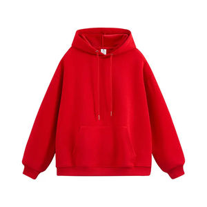 Sweat à capuche en velours polaire unisexe 360G à la mode hiver polyester coton chaud avec col imprimé élégant pour hommes et femmes - Product Image 1