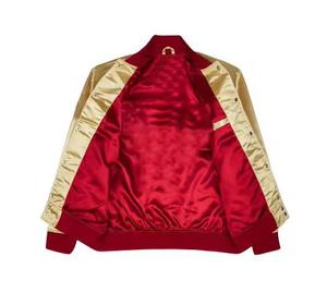 Custom Varsity Embroidered Quilted Lined <b>Men</b> Custom Baseball Bomber Varsity Satin <b>Jacket</b> for <b>Mens</b> - Product Image 3