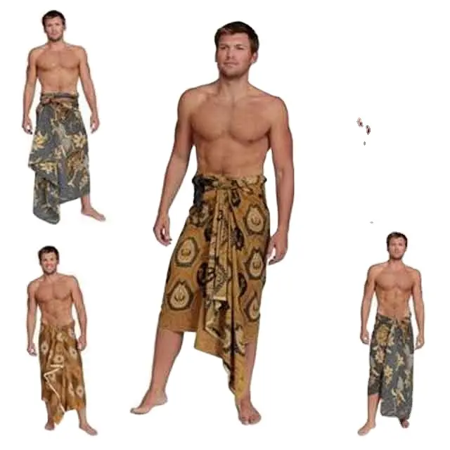 Sarongue bali sarongue roupas étnicas tradicionais lavalava, longa impressão, para praia, para homens